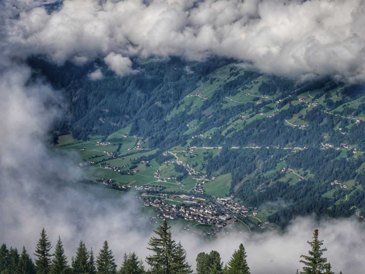 Zillertal Tirol Oostenrijk uitzicht