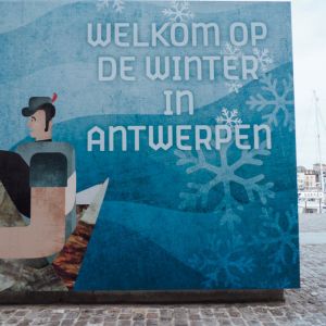 Street Art winter in Antwerpen 2